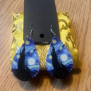 Starry Night Teardrop Earrings